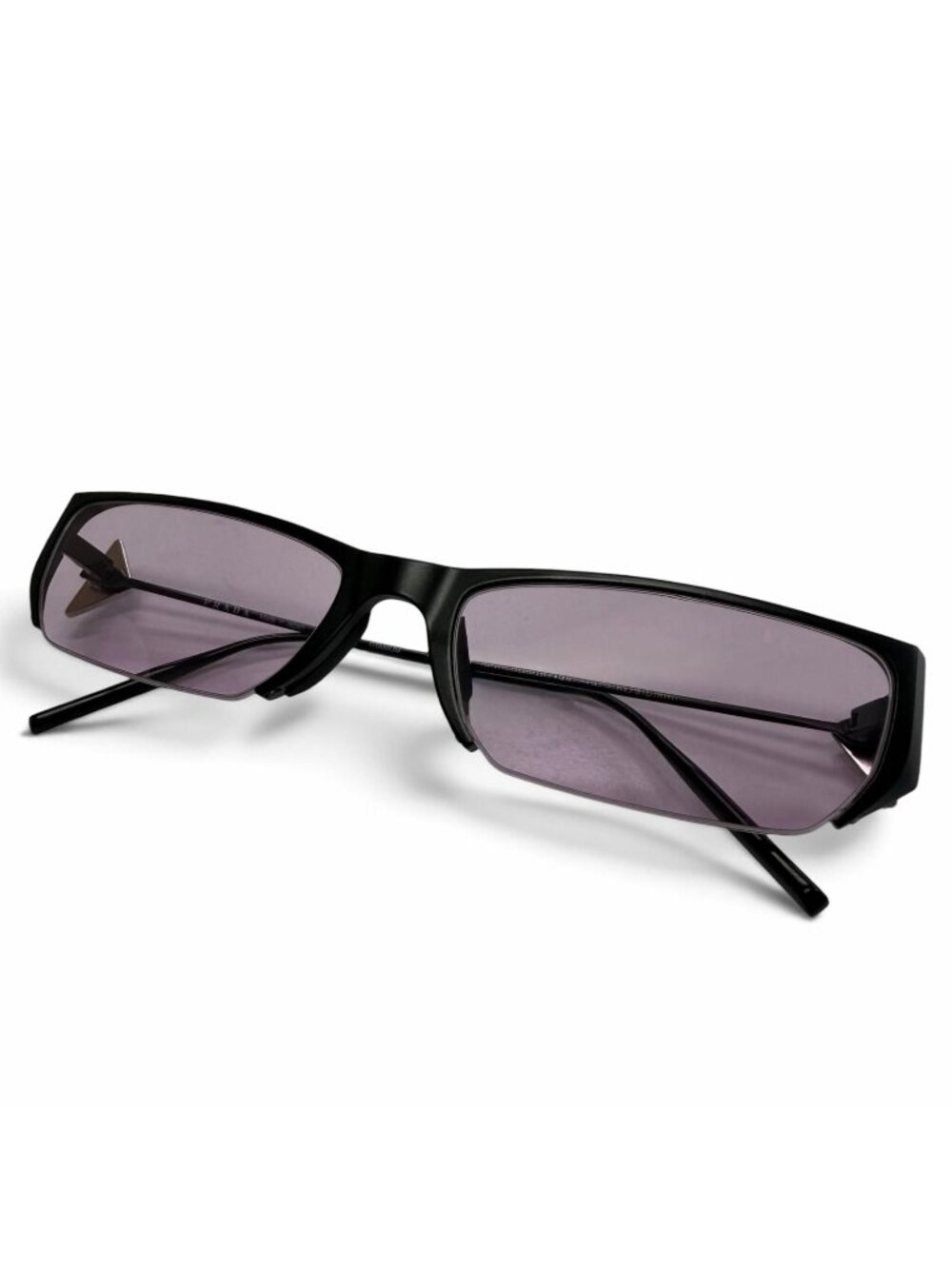Prada Gentle Monster 2 Titanium Triangle Logo Square Sunglasses Eyewear